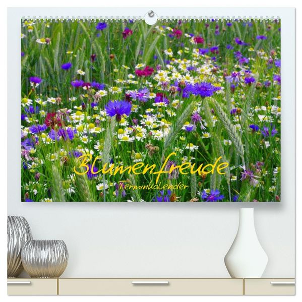 Blumenfreude Schweizer Kalendarium (hochwertiger Premium Wandkalender 2027 DIN A2 quer) Kunstdruck in Hochglanz