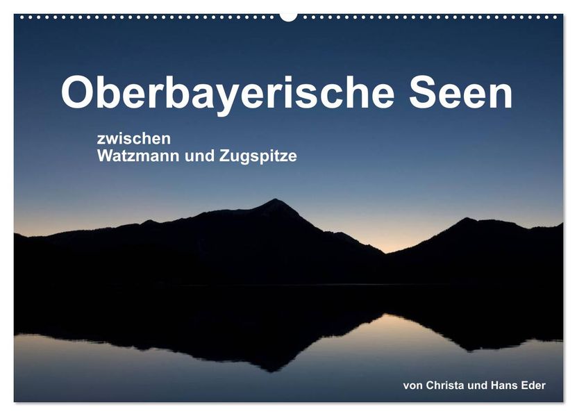 Oberbayerische Seen (Wandkalender 2027 DIN A2 quer) CALVENDO Monatskalender