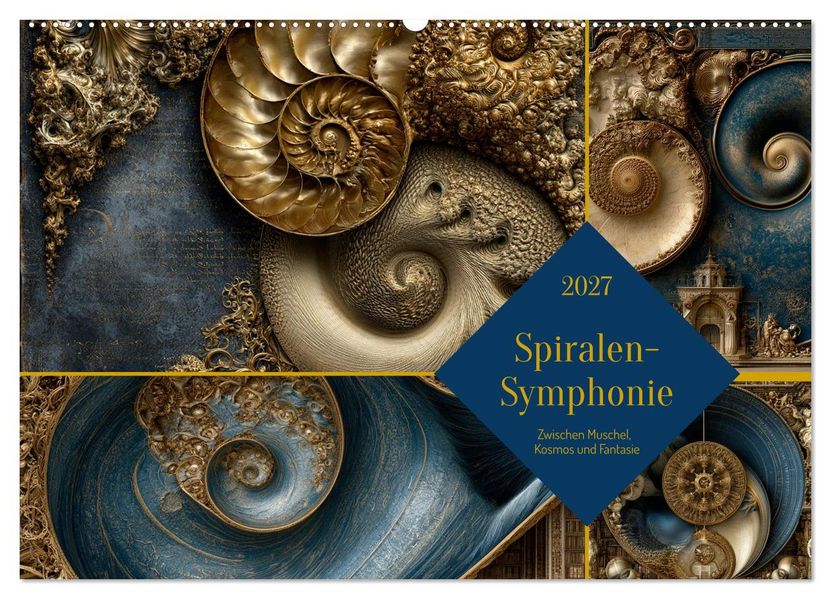 Spiralen-Symphonie (Wandkalender 2027 DIN A2 quer) CALVENDO Monatskalender