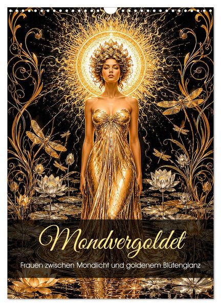 Mondvergoldet (Wandkalender 2027 DIN A3 hoch) CALVENDO Monatskalender