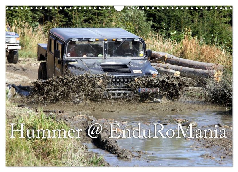 Hummer @ EnduRoMania (Wandkalender 2027 DIN A3 quer) CALVENDO Monatskalender