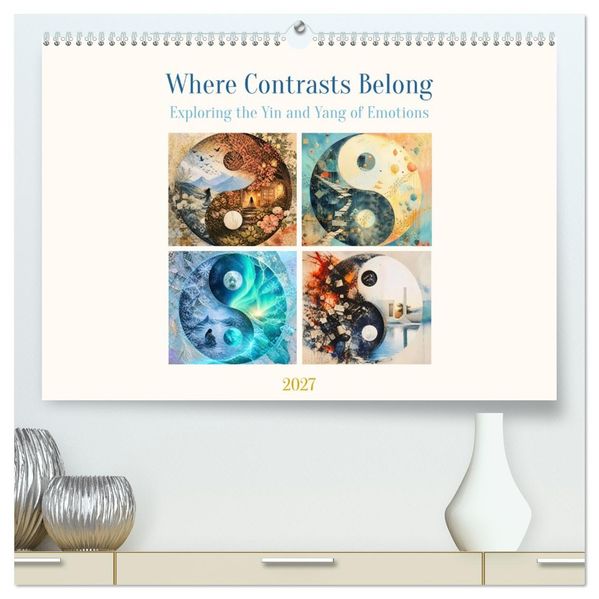 Where Contrasts Belong - Exploring the Yin and Yang of Emotions (High Quality Premium Wall Calendar 2027 DIN A2 landscape)CALVENDO 12 Month Wall Calendar