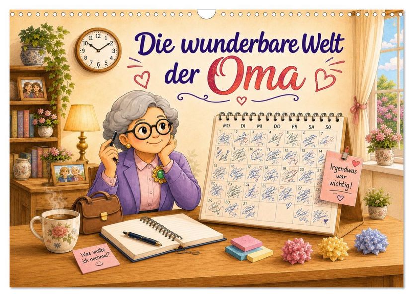 Die wunderbare Welt der Oma (Wandkalender 2027 DIN A3 quer) CALVENDO Monatskalender