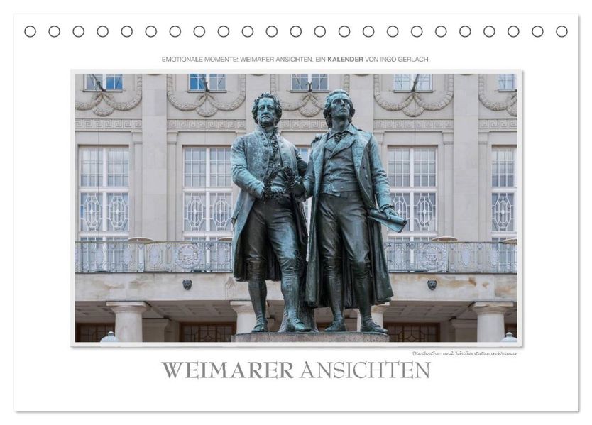 Emotionale Momente: Weimarer Ansichten. (Tischkalender 2027 DIN A5 quer) CALVENDO Monatskalender
