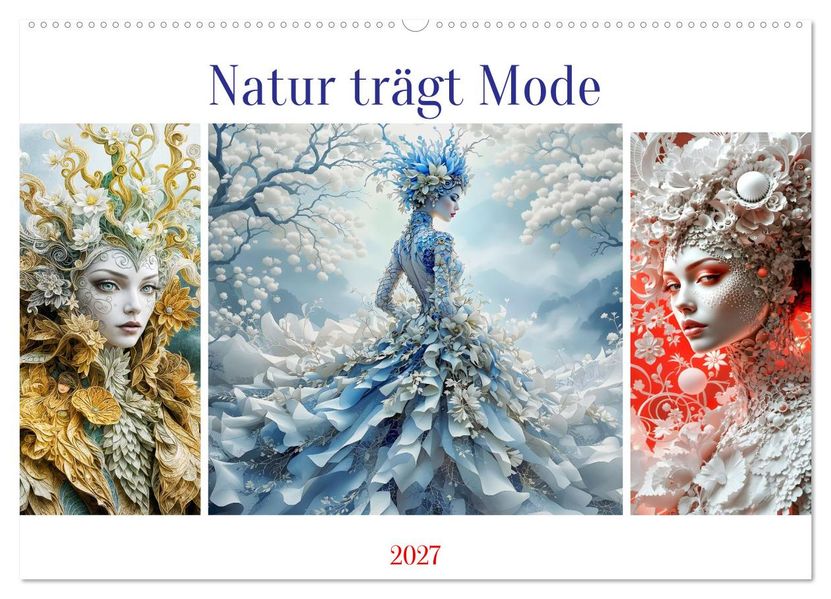 Natur trägt Mode (Wandkalender 2027 DIN A2 quer) CALVENDO Monatskalender