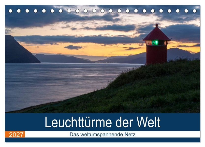 Leuchttürme der Welt (Tischkalender 2027 DIN A5 quer) CALVENDO Monatskalender
