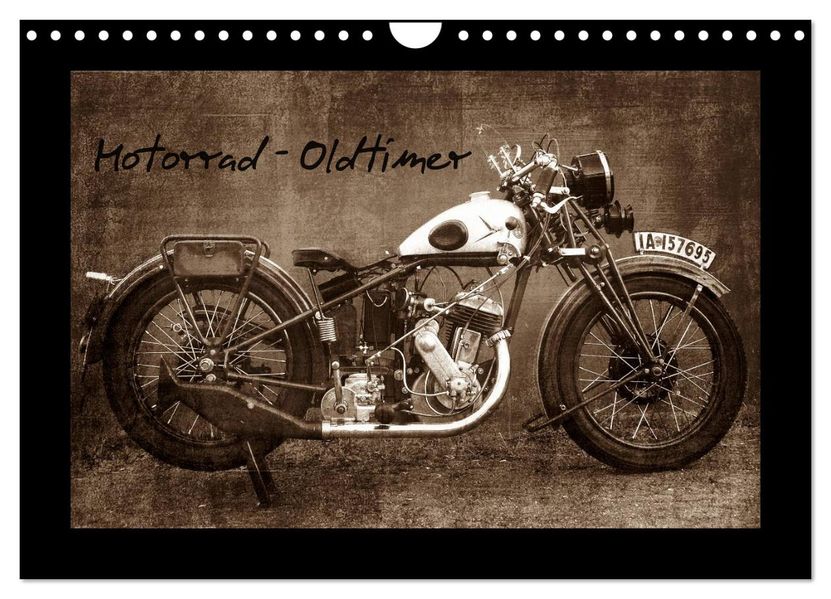 Motorrad Oldtimer (Wandkalender 2027 DIN A4 quer) CALVENDO Monatskalender