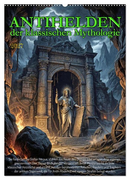 Antihelden der klassischen Mythologie (Wandkalender 2027 DIN A2 hoch) CALVENDO Monatskalender