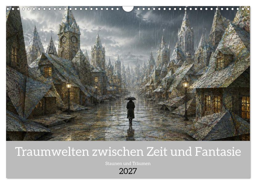 Traumwelten zwischen Zeit und Fantasie (Wandkalender 2027 DIN A3 quer) CALVENDO Monatskalender