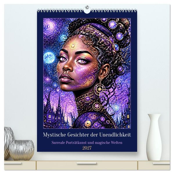 Mystische Gesichter der Unendlichkeit (hochwertiger Premium Wandkalender 2027 DIN A2 hoch) Kunstdruck in Hochglanz