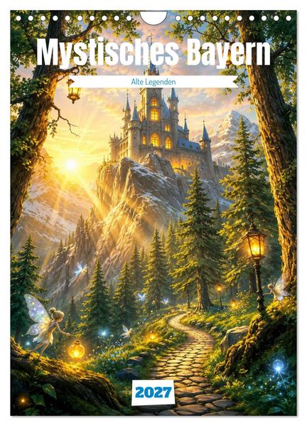 Mystisches Bayern - Alte Legenden (Wandkalender 2027 DIN A4 hoch) CALVENDO Monatskalender