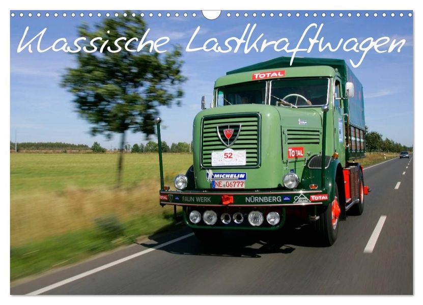 Klassische Lastkraftwagen (Wandkalender 2027 DIN A3 quer) CALVENDO Monatskalender