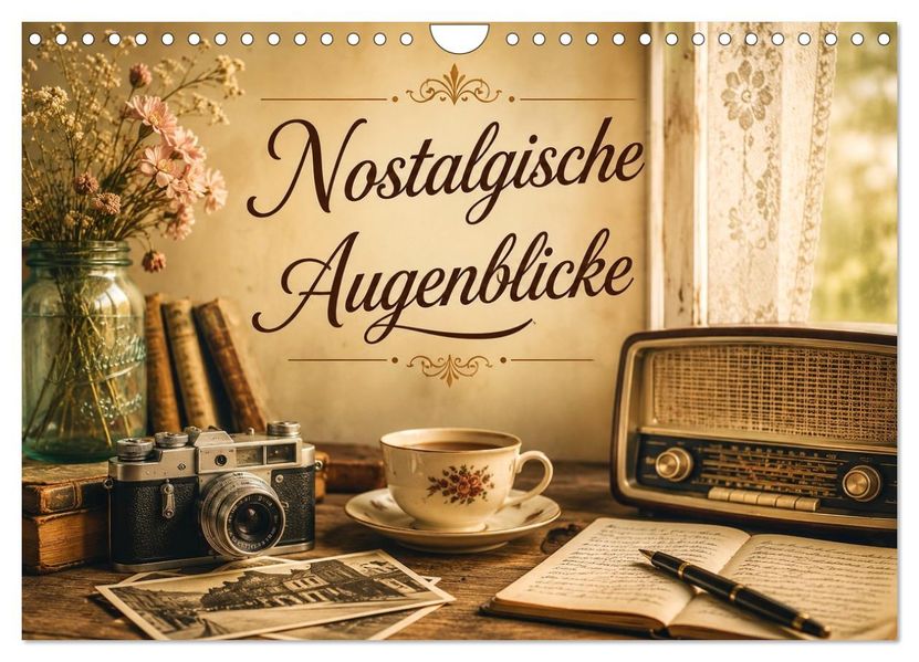 Nostalgische Augenblicke (Wandkalender 2027 DIN A4 quer) CALVENDO Monatskalender