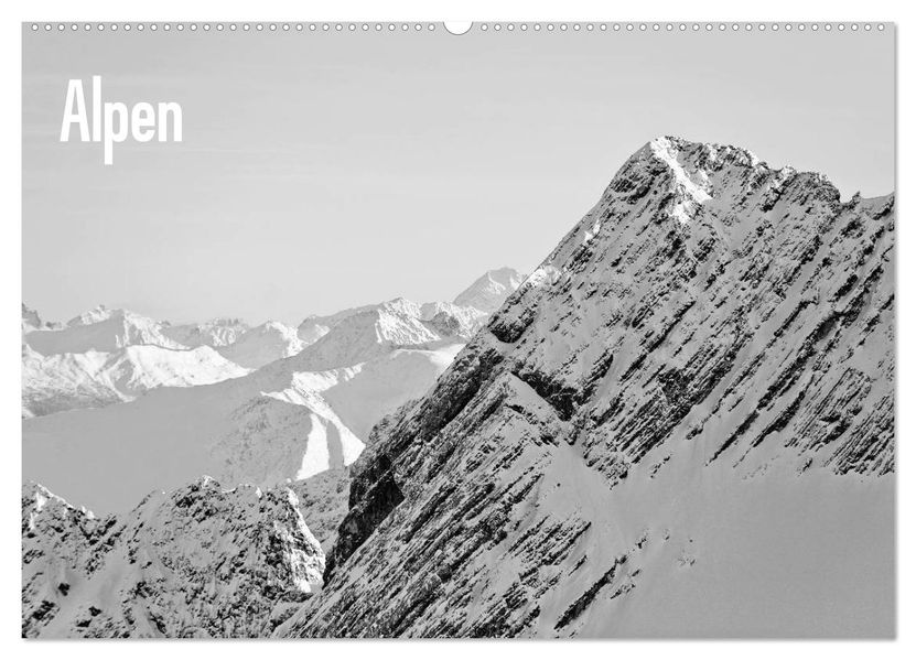 Alpen (Wandkalender 2027 DIN A2 quer) CALVENDO Monatskalender