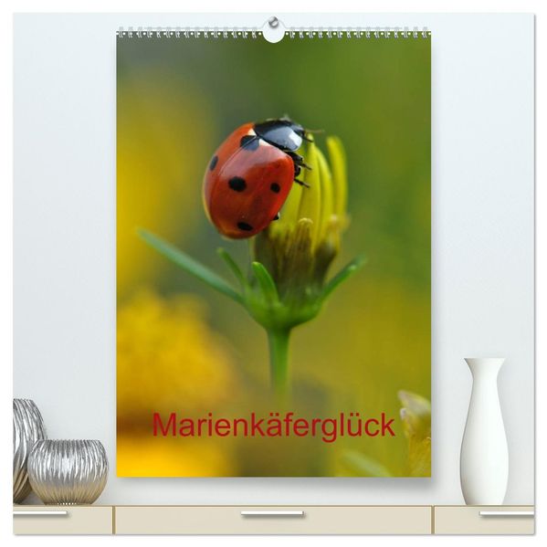 Marienkäferglück (hochwertiger Premium Wandkalender 2027 DIN A2 hoch) Kunstdruck in Hochglanz