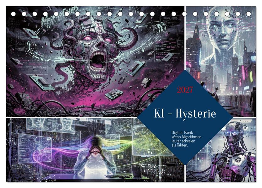 KI - Hysterie (Tischkalender 2027 DIN A5 quer) CALVENDO Monatskalender