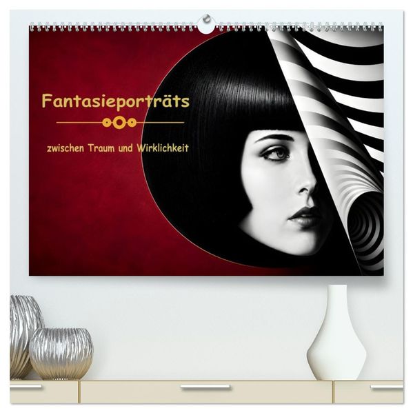 Fantasieporträts zwischen Traum und Wirklichkeit (hochwertiger Premium Wandkalender 2027 DIN A2 quer) Kunstdruck in Hochglanz