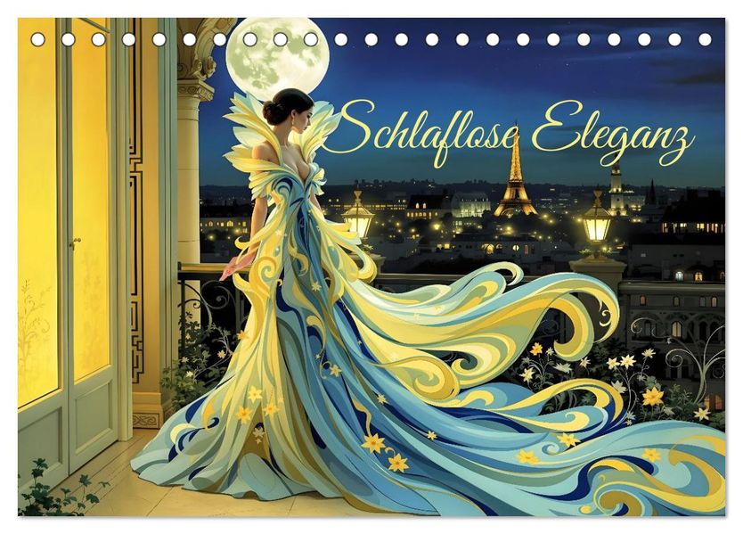 Schlaflose Eleganz (Tischkalender 2027 DIN A5 quer) CALVENDO Monatskalender