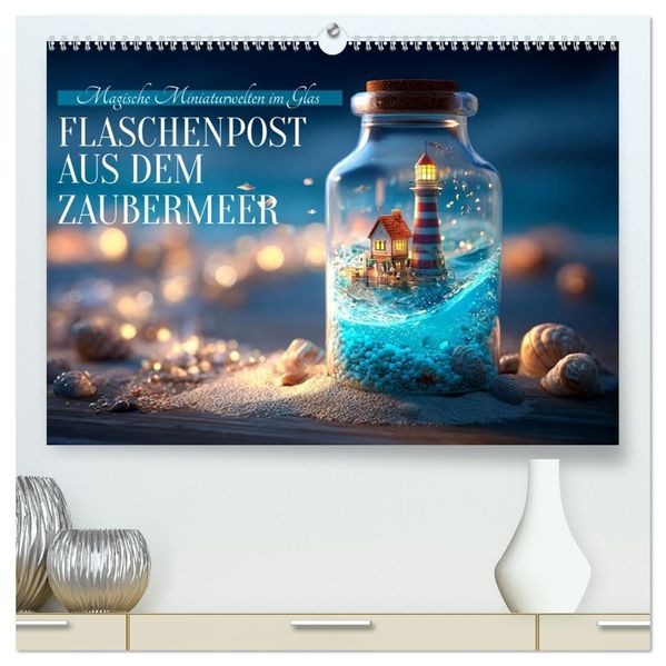 Flaschenpost aus dem Zaubermeer (hochwertiger Premium Wandkalender 2027 DIN A2 quer) Kunstdruck in Hochglanz