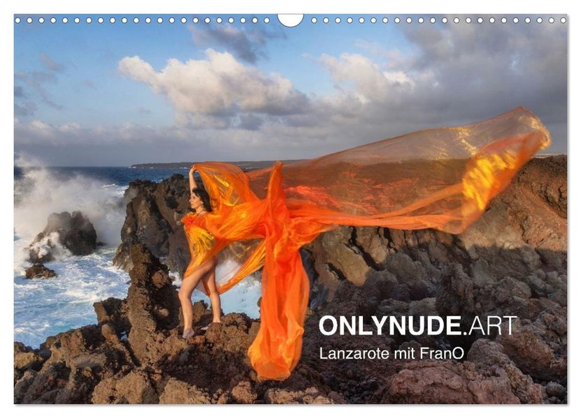 ONLYNUDE.ART Lanzarote mit FranO (Wandkalender 2027 DIN A3 quer) CALVENDO Monatskalender
