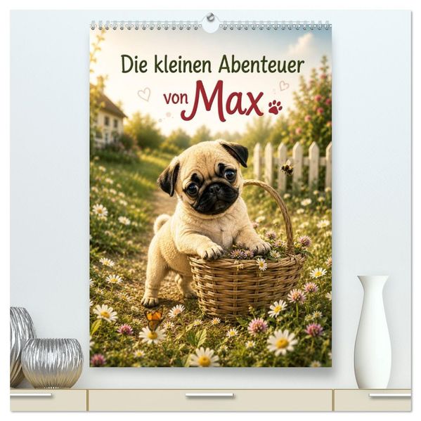 Die kleinen Abenteuer von Max (hochwertiger Premium Wandkalender 2027 DIN A2 hoch) Kunstdruck in Hochglanz