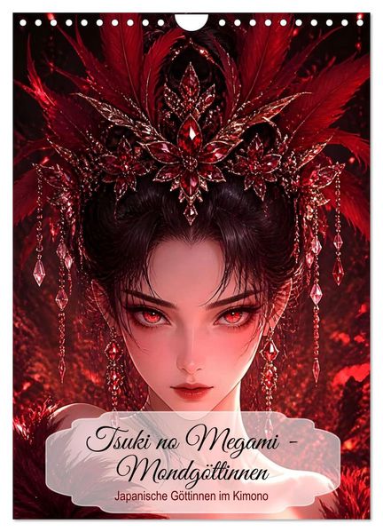 Tsuki no Megami - Mondgöttinnen (Wandkalender 2027 DIN A4 hoch) CALVENDO Monatskalender