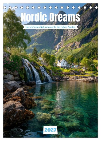 Nordic Dreams (Tischkalender 2027 DIN A5 hoch) CALVENDO Monatskalender