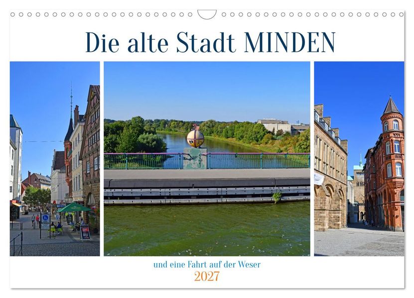 Die alte Stadt MINDEN (Wandkalender 2027 DIN A3 quer) CALVENDO Monatskalender