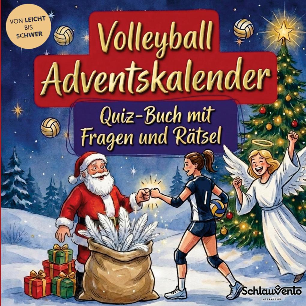 Volleyball-Adventskalender: Quiz-Buch mit Fragen und Rätsel