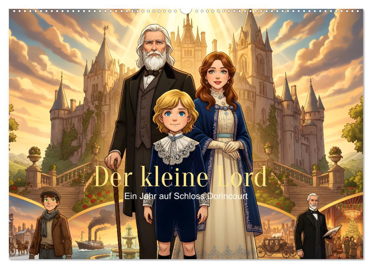 Der kleine Lord - Ein Jahr auf Schloss Dorincourt (Wandkalender 2027 DIN A2 quer) CALVENDO Monatskalender