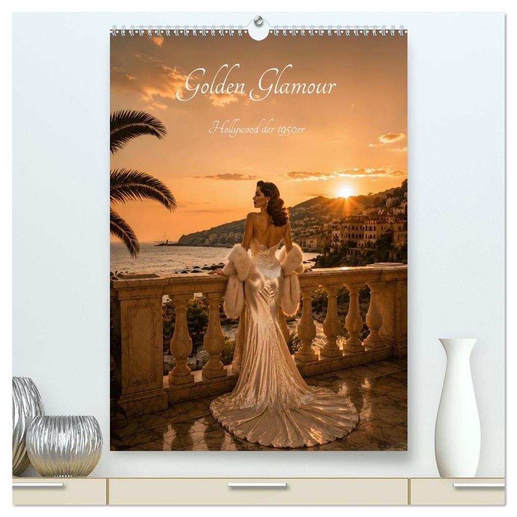 Golden Glamour Hollywood der 1950er (hochwertiger Premium Wandkalender 2027 DIN A2 hoch) Kunstdruck in Hochglanz