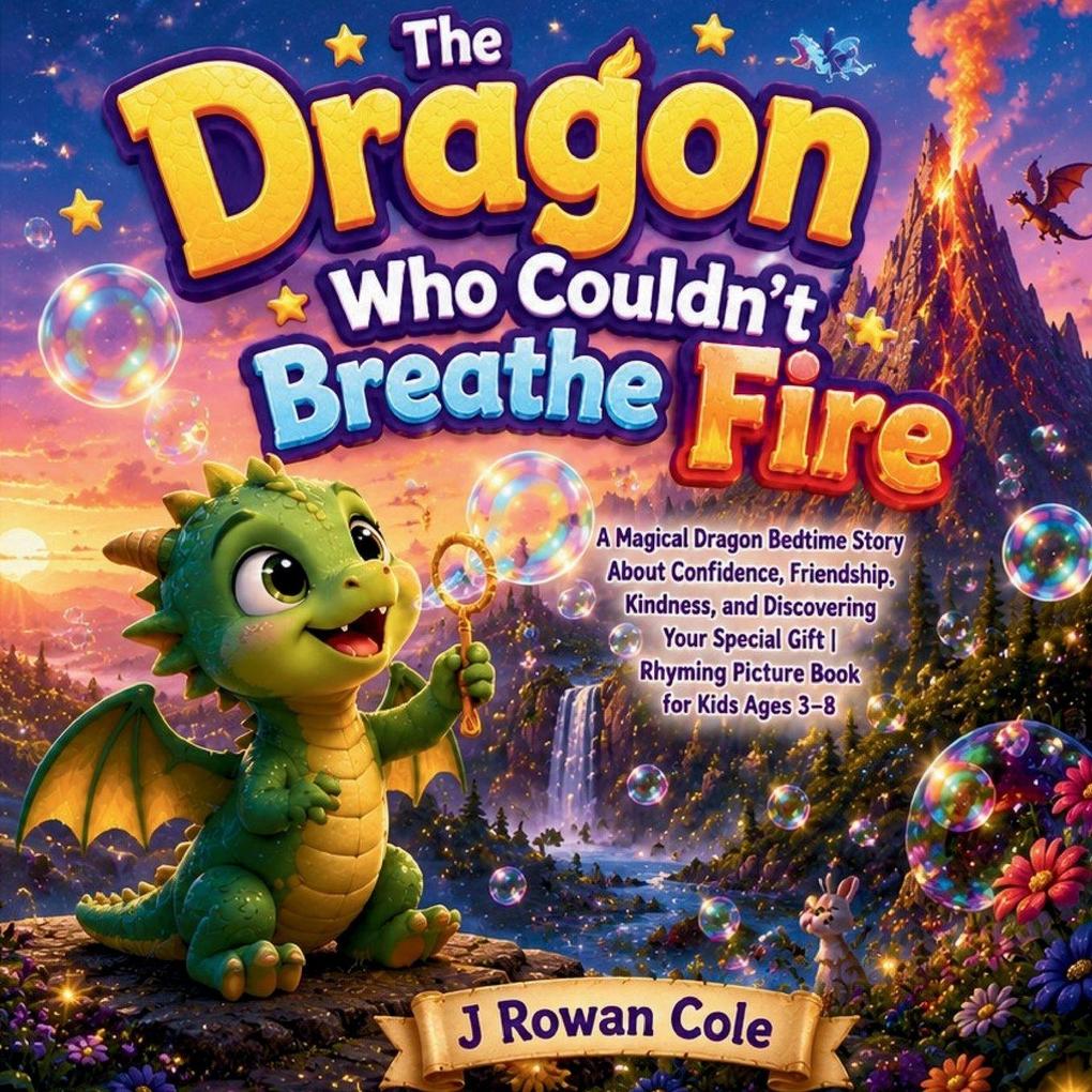 The Dragon Who Couldn't Breathe Fire A Magical Dragon Bedtime Story About Confidence Friendship Kindness and Discovering Your Special Gift | Rhyming Picture Book for Kids Ages 3-8