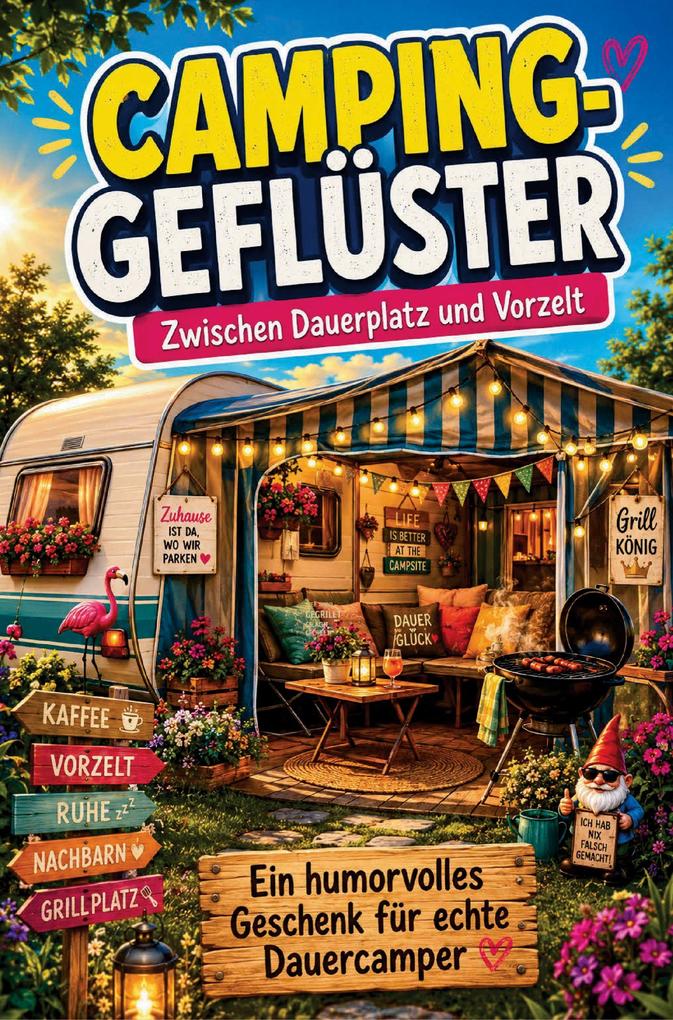 Camping-Geflüster - Zwischen Dauerplatz und Vorzelt: Ein humorvolles Geschenk für Dauercamper und Wohnwagenbesitzer - vom Leben auf dem Dauerplatz
