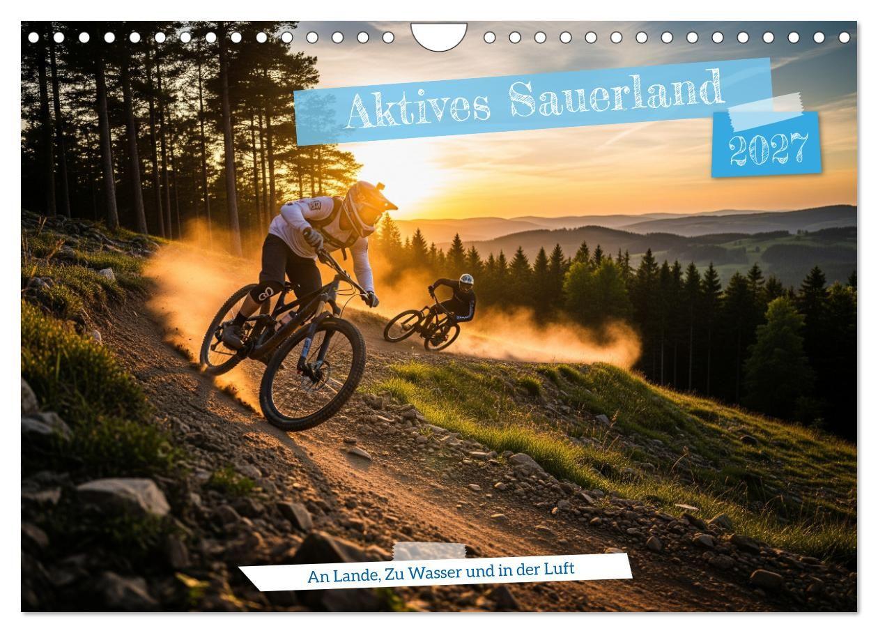 Aktives Sauerland (Wandkalender 2027 DIN A4 quer) CALVENDO Monatskalender