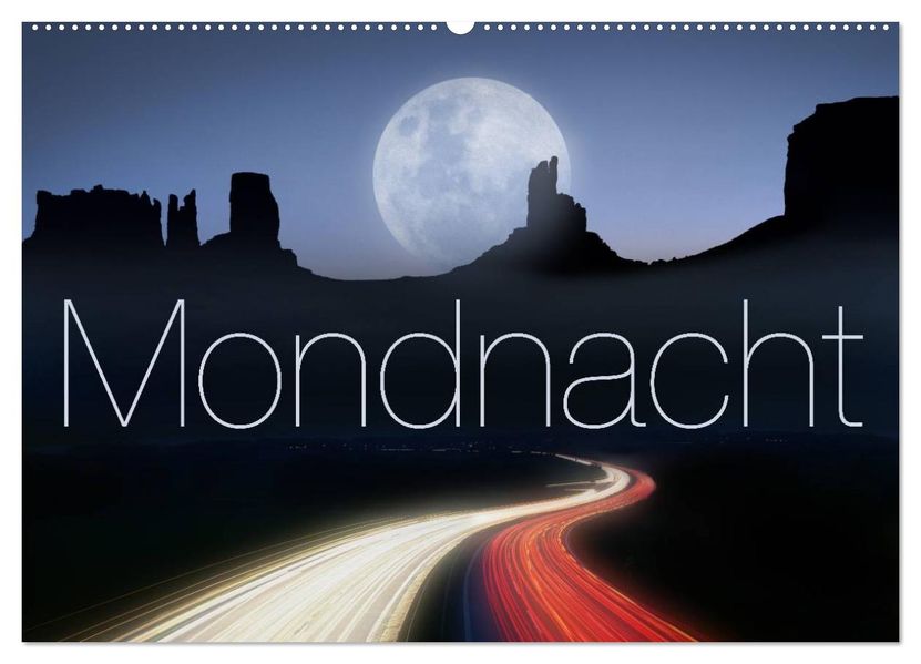 Mondnacht (Wandkalender 2027 DIN A2 quer) CALVENDO Monatskalender