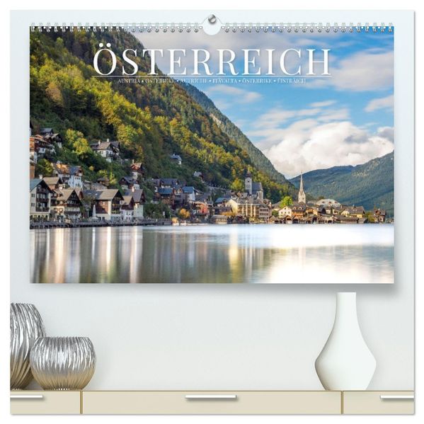 Alpenland Österreich (hochwertiger Premium Wandkalender 2027 DIN A2 quer) Kunstdruck in Hochglanz