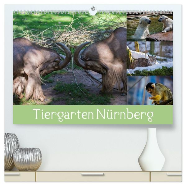 Tiergarten Nürnberg (hochwertiger Premium Wandkalender 2027 DIN A2 quer) Kunstdruck in Hochglanz