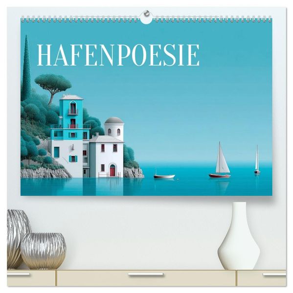 Hafenpoesie (hochwertiger Premium Wandkalender 2027 DIN A2 quer) Kunstdruck in Hochglanz