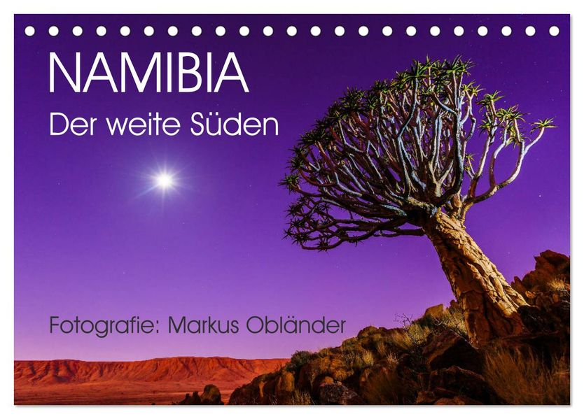 Namibia - Der weite Süden (Tischkalender 2027 DIN A5 quer) CALVENDO Monatskalender