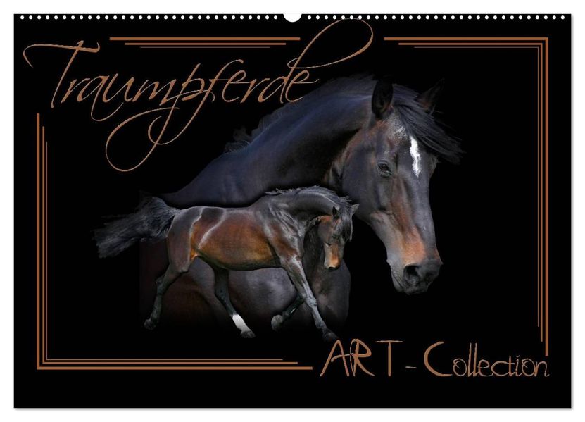 Traumpferde-ART-Collection (Wandkalender 2027 DIN A2 quer) CALVENDO Monatskalender