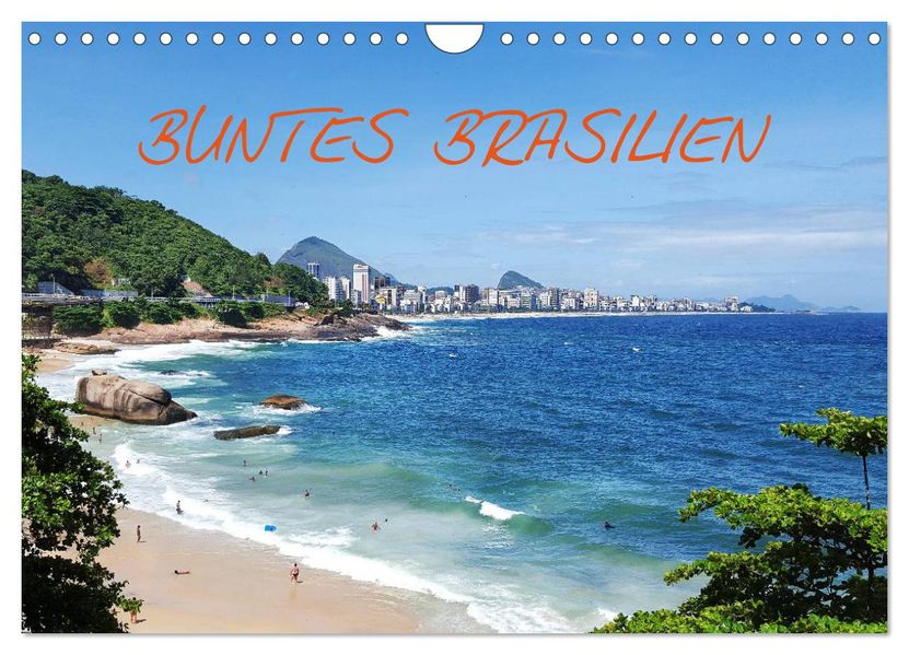 Buntes Brasilien (Wandkalender 2027 DIN A4 quer) CALVENDO Monatskalender