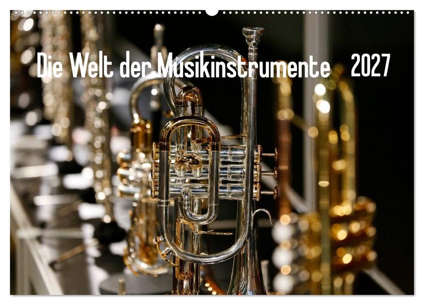 Die Welt der Musikinstrumente (Wandkalender 2027 DIN A2 quer) CALVENDO Monatskalender