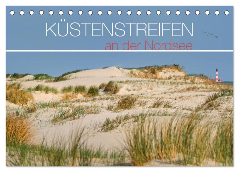 Küstenstreifen an der Nordsee (Tischkalender 2027 DIN A5 quer) CALVENDO Monatskalender