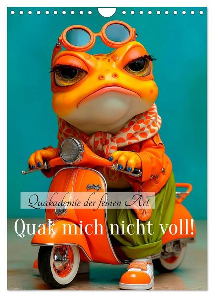 Quak mich nicht voll! (Wandkalender 2027 DIN A4 hoch) CALVENDO Monatskalender