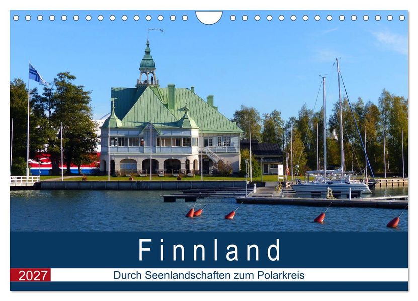 Finnland - Durch Seenlandschaften zum Polarkreis (Wandkalender 2027 DIN A4 quer) CALVENDO Monatskalender