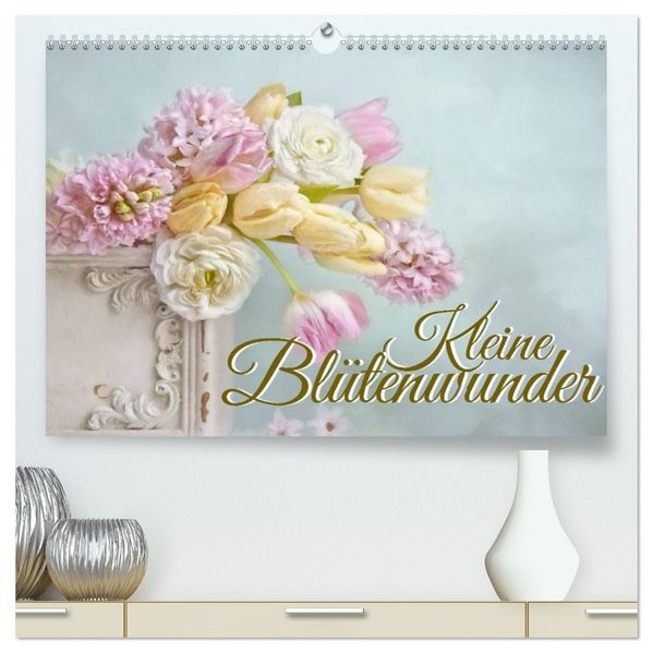 Kleine Blütenwunder (hochwertiger Premium Wandkalender 2027 DIN A2 quer) Kunstdruck in Hochglanz