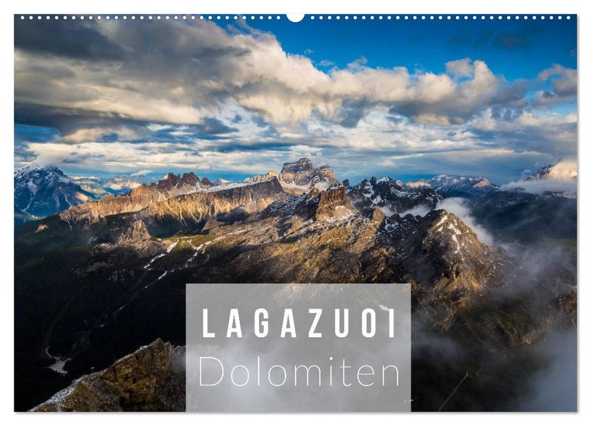 Lagazuoi Dolomiten (Wandkalender 2027 DIN A2 quer) CALVENDO Monatskalender