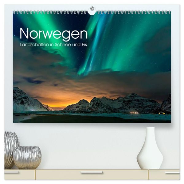 Norwegen Landschaften in Schnee und Eis (hochwertiger Premium Wandkalender 2027 DIN A2 quer) Kunstdruck in Hochglanz
