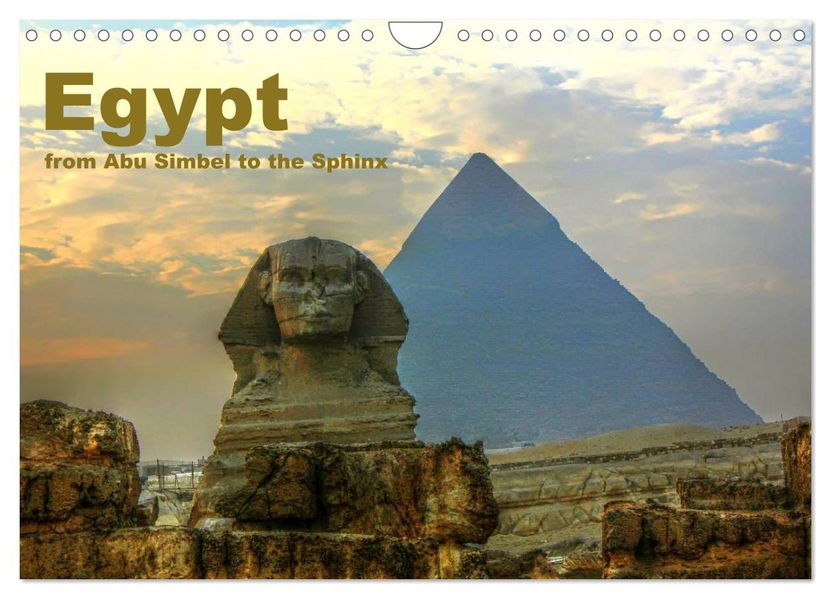 Egypt - from Abu Simbel to the Sphinx (Wall Calendar 2027 DIN A4 landscape) CALVENDO 12 Month Wall Calendar