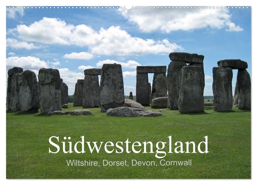 Südwestengland (Wandkalender 2027 DIN A2 quer) CALVENDO Monatskalender